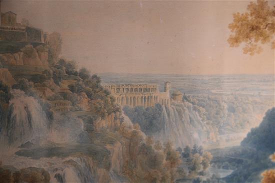 Francois (Franz) Keiserman (1765-1833) De Tivoli et des Cascatelles et La Plaine de Rome dessine et Peint dApres Nature Par 20.5 x 29.